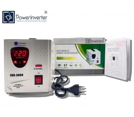 REGULADOR ESTABILIZADOR AUTOMÁTICO 3000W 220VAC-AVR-RELÉ